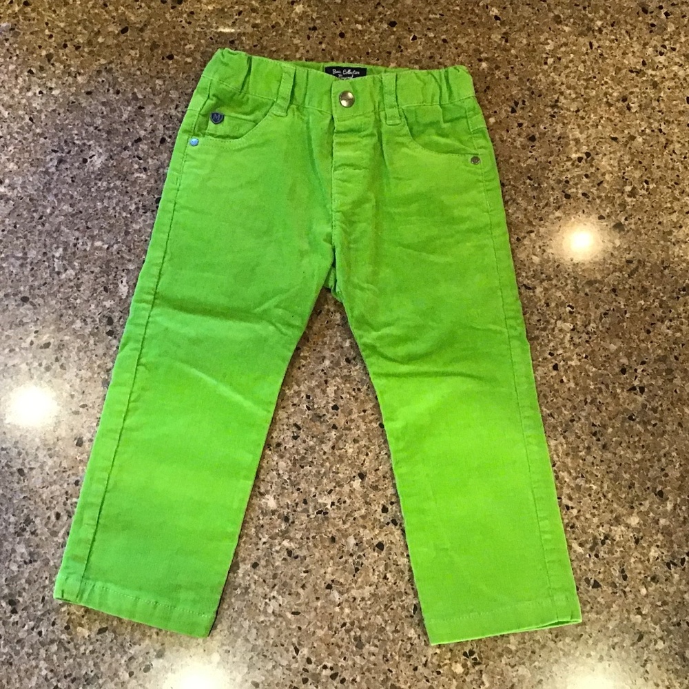Mayoral Bright  Green Kids Casual Pants new without tags